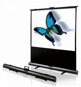 Экран CLASSIC SOLUTION мобильный напольный, 16 : 9 (HDTV), 155*87 см, диагональ 70 дюймов (178 см) 111804