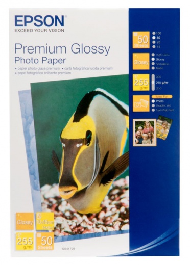 Фото Бумага Epson Premium Glossy Photo Paper (50 листов 10x15 см)