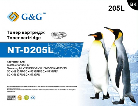 Фото NT-D205L G&G Тонер-картридж для Samsung  ML-3310/3710 SCX-4833/4835/5637/5737