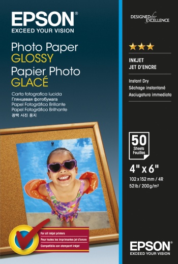 Фото Бумага Epson Photo Paper Glossy (50 листов 10x15 см)