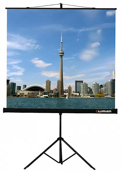 Фото Экран LUMIEN мобильный на штативе, 1 : 1 (AV), 180*180 см, диагональ 100 дюймов (255 см) 111556